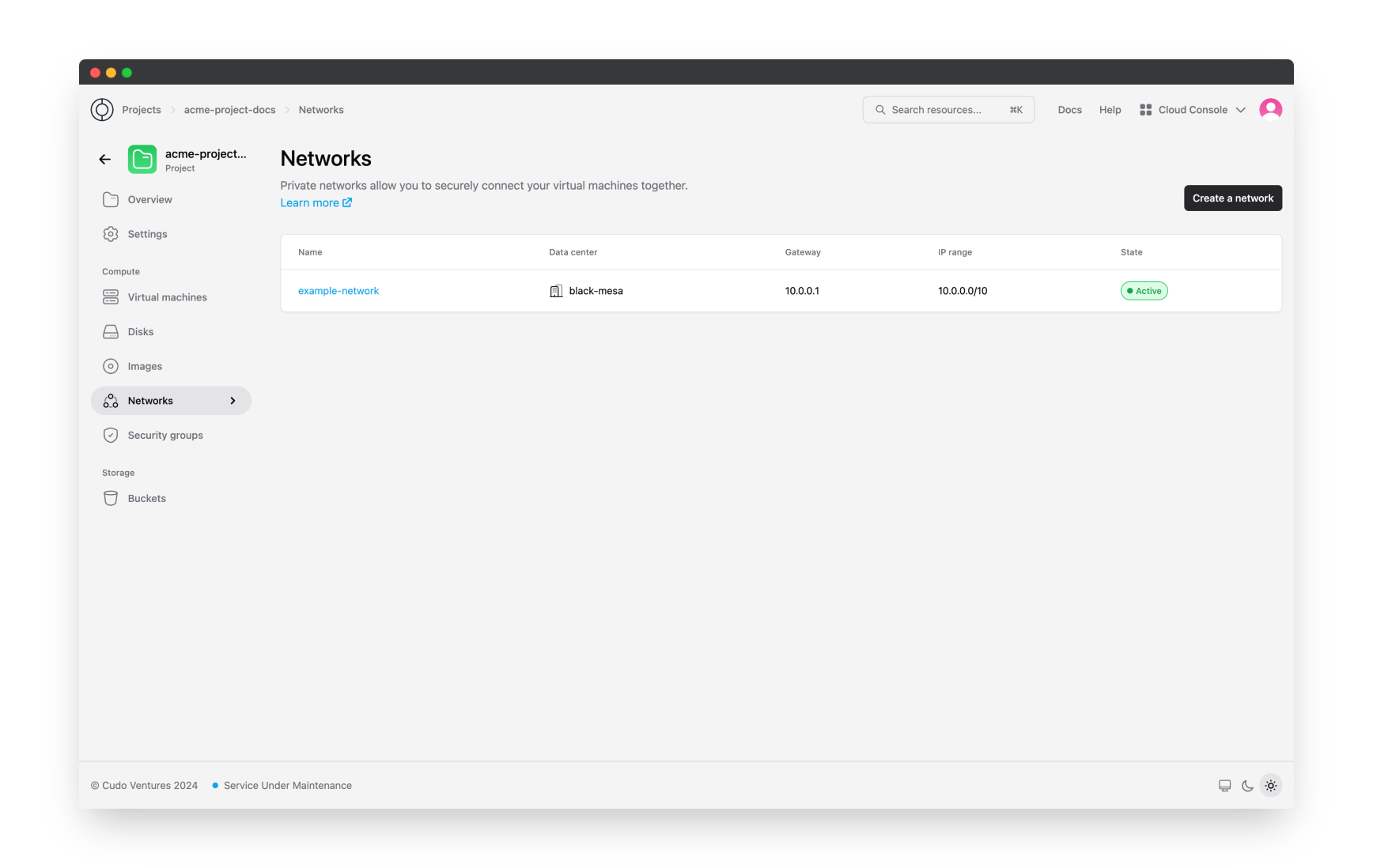 Network list